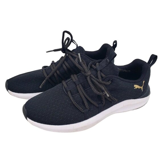 Puma 8.5 Sneakers Active Prowl Knit Woman Lace-up Athletic Gym Shoes Activewear - Picture 3 of 10